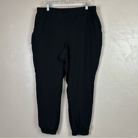 RBX‎ Black Jogger Sweatpants with Elastic Cuffs - Picture 1 of 13